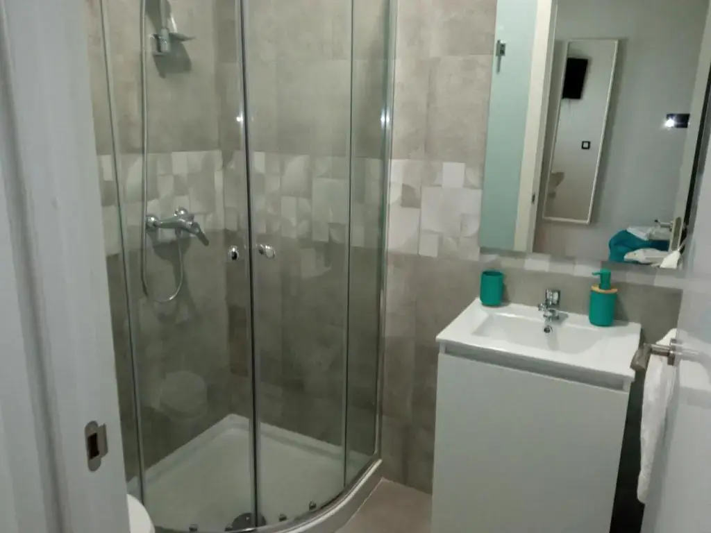 Acceso a la terraza del Resort Suites Vecindario